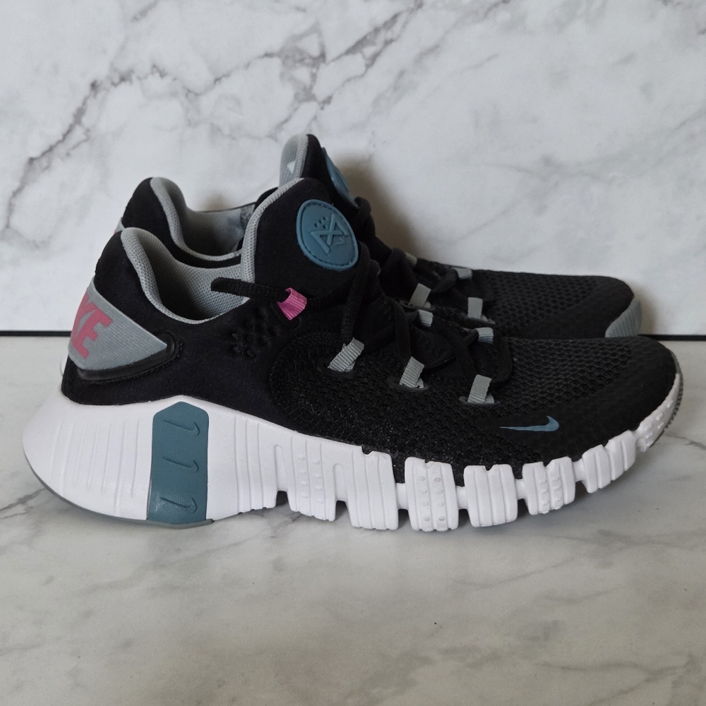 Nike W Free Metcon 4 Women Training Sneakers Shoes Black/Noise Aqua Size 7